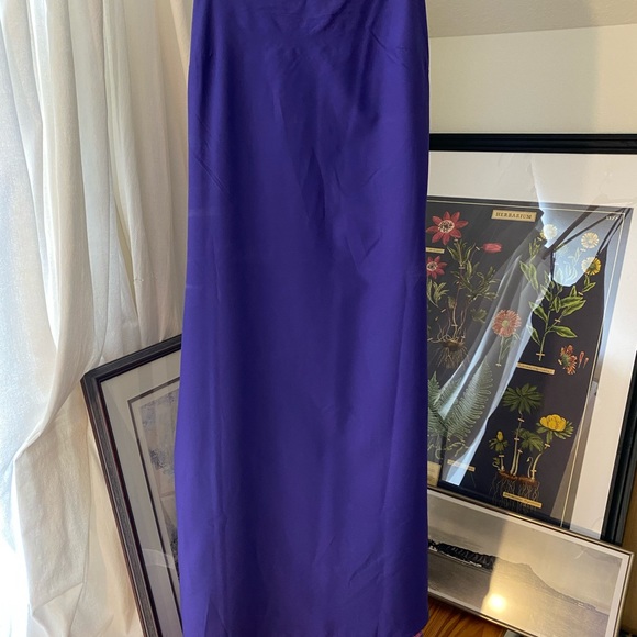 NWT Banana Republic Indigo Purple dress with vibrant orange and pink flowers - Picture 7 of 10